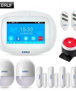 KERUI K52 4.3 Inch Touch Screen App Control Wireless GSM WIFI Home Security Alarm System Sensor Burglar Alarm Device For Door