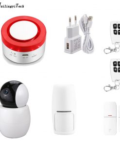 Tuya Smart Life Home Security Intelligent WIFI GSM Home Burglar Security Alarm System Motion Detector APP Remote Control