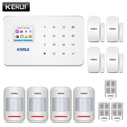 KERUI G18 wireless GSM home security alarm system burglar alarm kit mobile APP control remote control