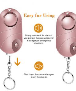 3 colors Self Defense Alarm 130dB Girl Women Security Protection Alert Personal Safety Scream Loud Keychain Emergency Alarm