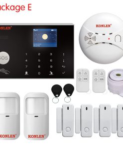 Tuya Smart WIFI 2G/ 4G 3G GSM Home Security Alarm System Burglar Kit Wireless Wired With Google Alexa IP Camera House Protection