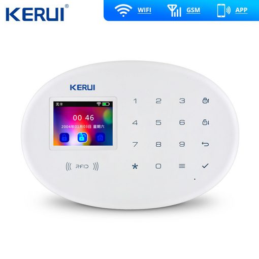 KERUI W20 Wifi Gsm APP Rfid Control Touch Screen Alarm Wireless GSM SMS Intruder Security Alarm System PIR Motion