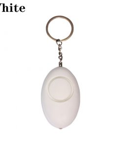 Mini Self Defense Alarm 120dB Egg Shape Girl Women Security Protect Alert Personal Safety Scream Loud Keychain Emergency Alarm