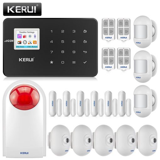KERUI G18 wireless GSM home security alarm system burglar alarm kit mobile APP control remote control