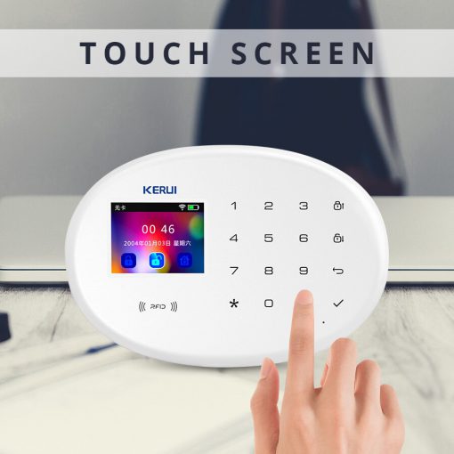 KERUI W20 Smart Alarm System Security Home Alarm Residencial WiFi GSM Wireless 2.4 inch Touch Panel Burglar Alarm System