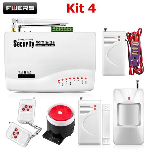 FUERS Wireless GSM10A APP Control Alarm System Home Garage Motion Sensor Russia/English/Spanish Voice Security Auto Dial DIY Kit