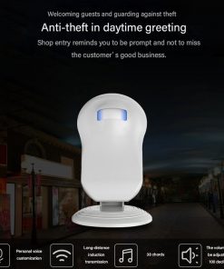 Newest Wireless Doorbell Store Shop Welcome Motion Sensor Infrared Detector Induction Alarm Door Bell Doorbell Security Alarm