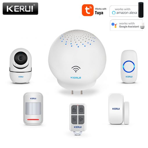 KERUI Tuya WIFI Multifunctional Gateway Security Alarm System WIFI Doorbell Notification Alert Intelligent Control
