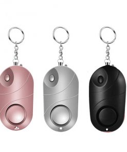 Personal Self Defense Alarm Emergency Self-Defense Security Alarm Keychain LED Flashlight For Women Girls Kids