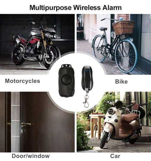 Wireless Bike Anti-Theft Alarm Remote Control Motorcycle Bicycle Security Alarm 150 DB Electric Car Alarm Sensor Dropshipping