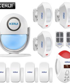 KERUI WP7 PIR Motion Sensor Security Alarm Detector Anti-theft Sensor Motion Detector Wireless Security Alarm System DIY Kit
